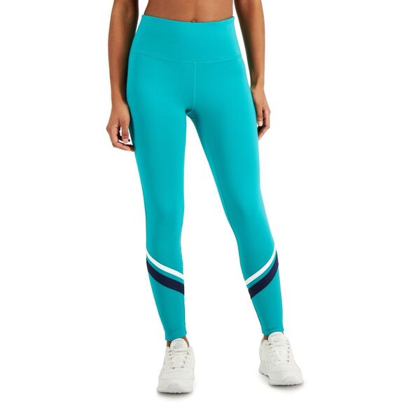 ID Ideology Plus Size Striped Side Pocket 7/8 Leggings, Created for‎ Macy's Size - Picture 1 of 3